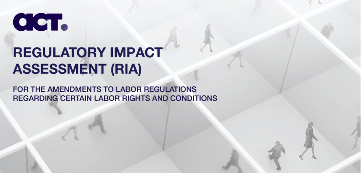 Labor law changes - ACT publishes Regulatory Impact Assessment (RIA) document 