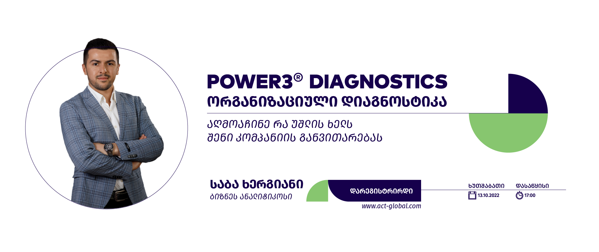 ეისითის ბიზნეს ანალიტიკოსმა საბა ხერგიანმა ორგანიზაციული სიჯანსაღის შემსწავლელი უნიკალური ინსტრუმენტი POWER3® Diagnostics - ორგანიზაციული დიაგნოსტიკა წარადგინა