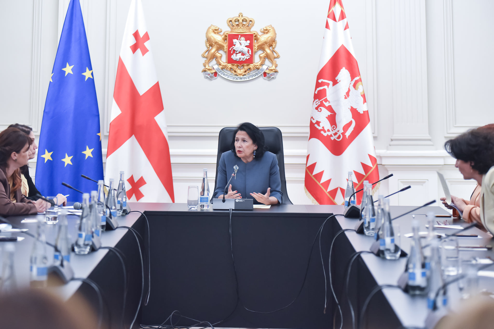 Natalie Kvitsinashvili attended a Meeting with the President of Georgia 
